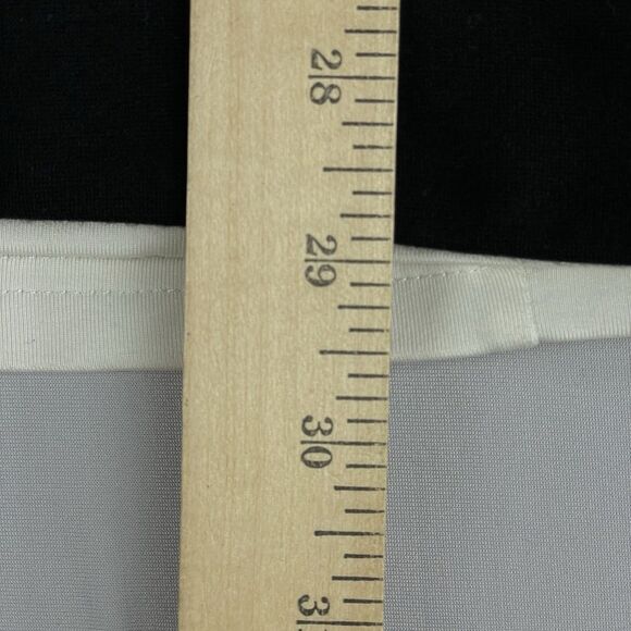 Bebe Bodycon Mini Dress Women’s Small Black White Stretch Side Zip 3/4 Sleeve - Picture 12 of 16